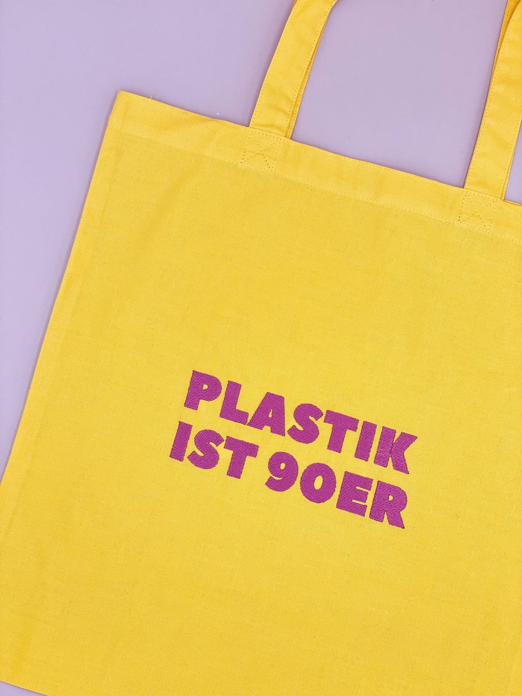 Tote Bag Plastik ist 90er